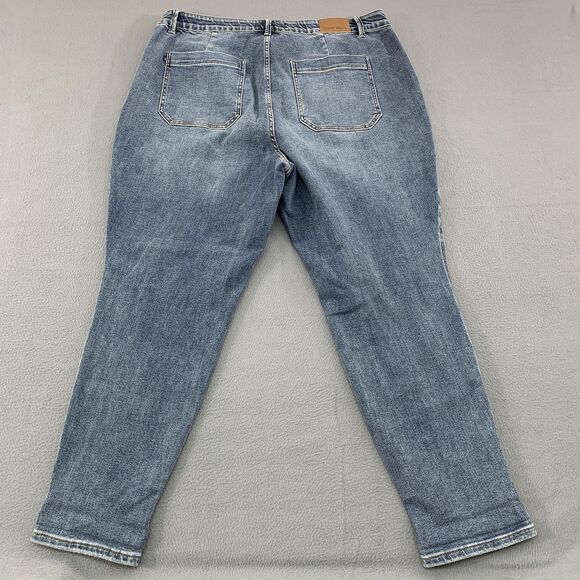 Judy Blue Jeans Womens 20W Blue Denim Jogger Drawstring Plus Pockets JB88779 - Picture 14 of 16